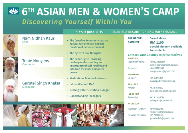 Asian Men & Women's Camp - Chiang Mei